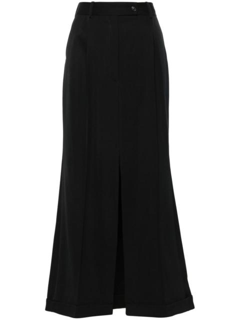 high-waisted maxi skirt
