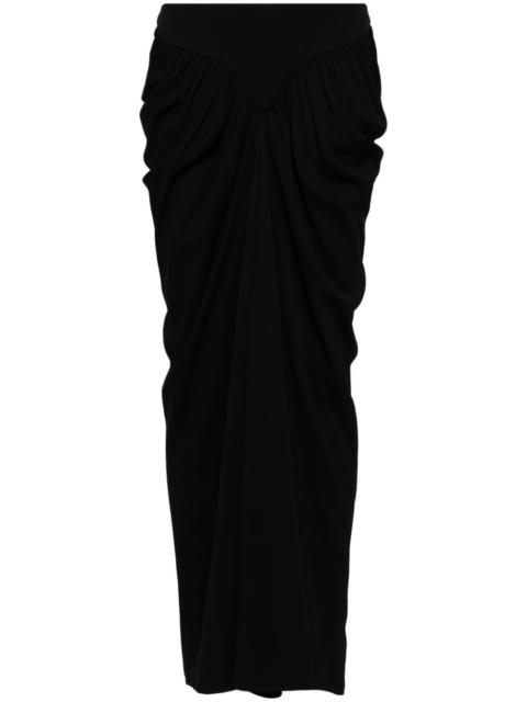 Magnetica low-rise maxi skirt