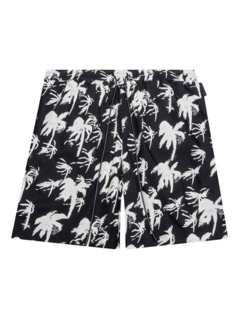 palm-tree print shorts