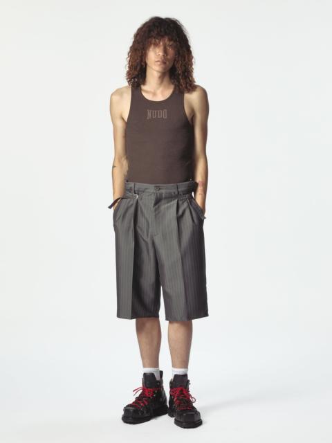 Darkettone Regolatore Short Pinstripe Melange - Magliano