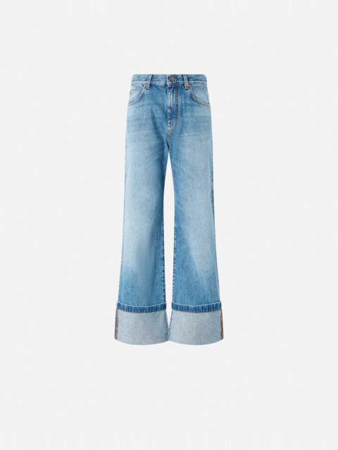 WIDE-LEG VINTAGE DENIM JEANS
