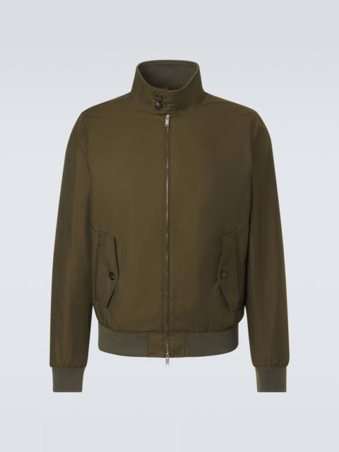 Cotton-blend blouson jacket