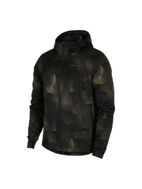 Nike LeBron James Sports Basketball Hooded Jacket Camouflage Green AV5897-355