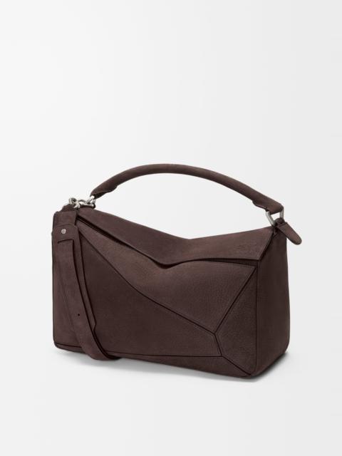 Large Puzzle bag in grained nubuck