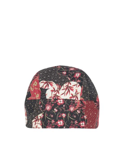bandana-print sun hat