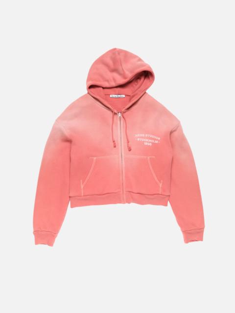 Sprayed zip hoodie - Red