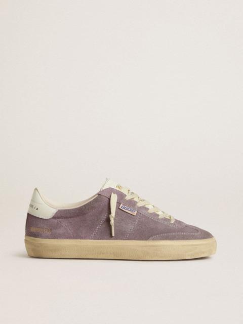 Women's Soul Star in lilac suede with white leather heel tab