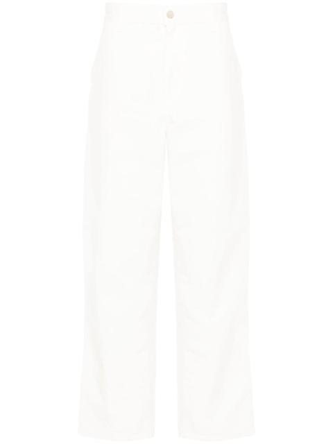 Single Knee straight-leg trousers