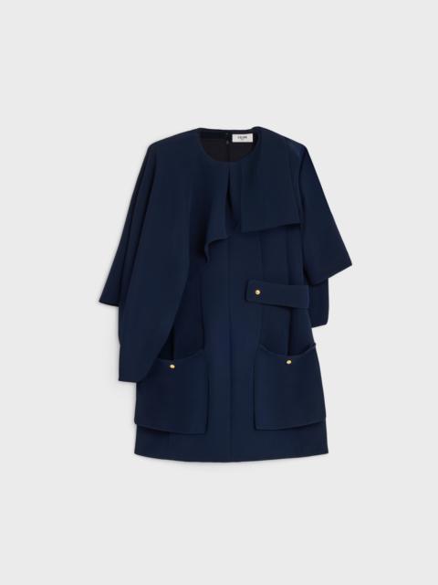 cape dress IN viscose cady