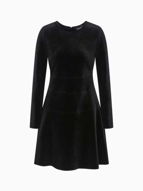 CHENILLE JERSEY DRESS