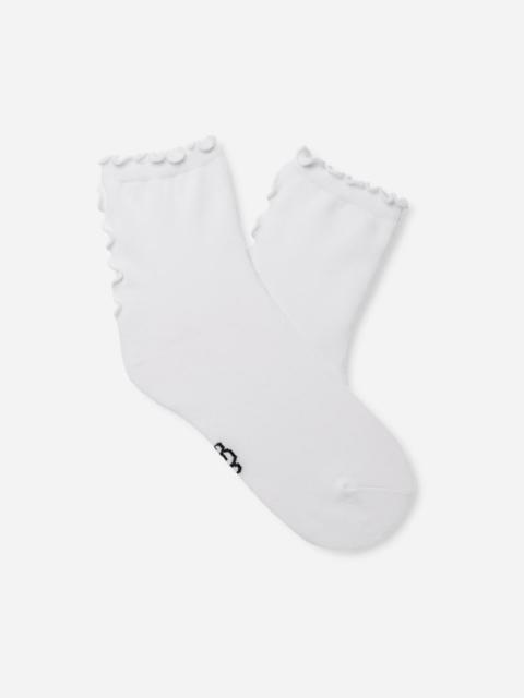 ® Women's Karsyn Lettuce Edge Quarter II Cotton in White