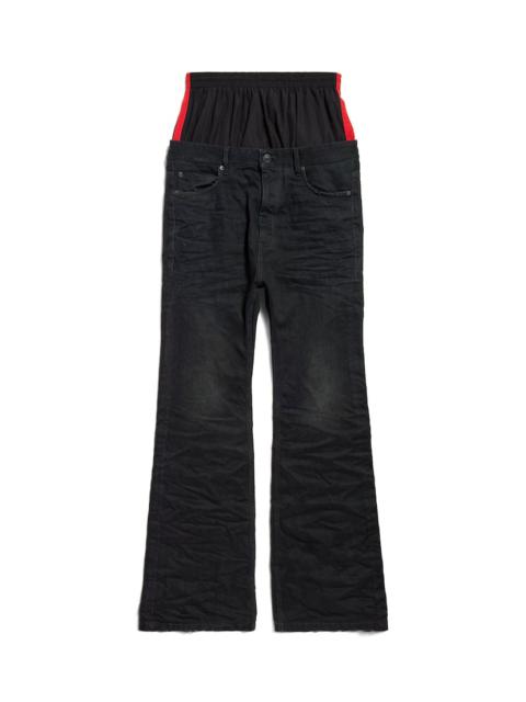 Men's Layered Jeans in Multicolored