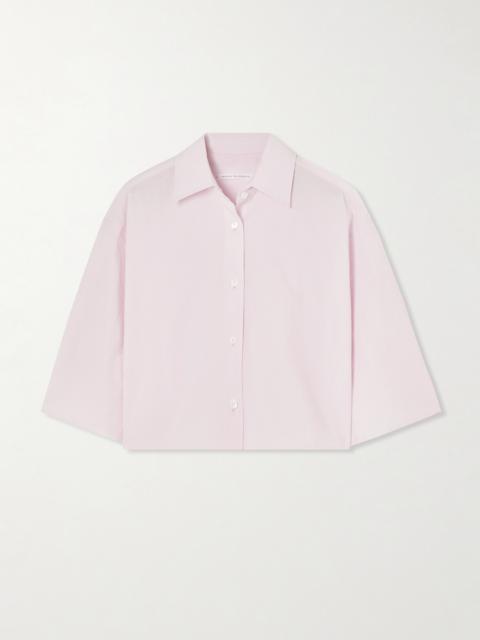 Cropped Organic Cotton-poplin Shirt