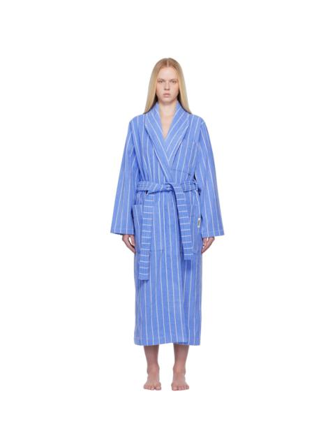 Blue & White Terry Classic Bathrobe