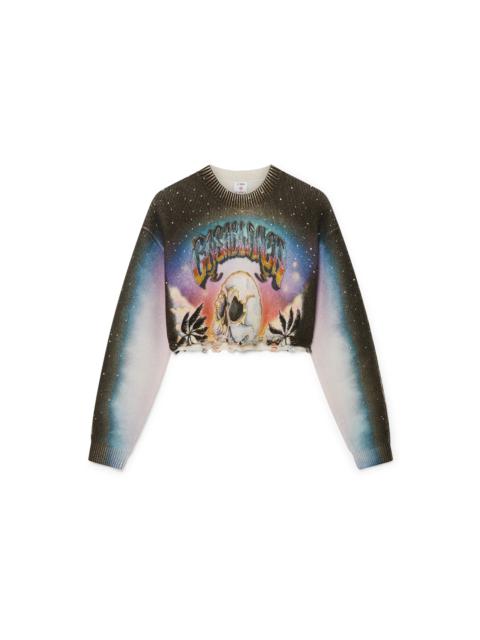 La Prémonition Cashmere Blend Cropped Jumper | Casablanca Paris