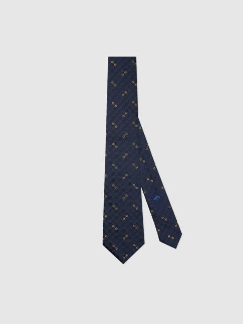 GG silk jacquard tie