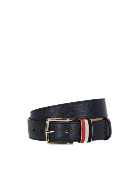 striped buckle belt