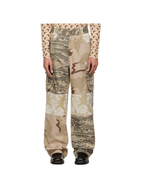 Beige Desert Cargo Pants