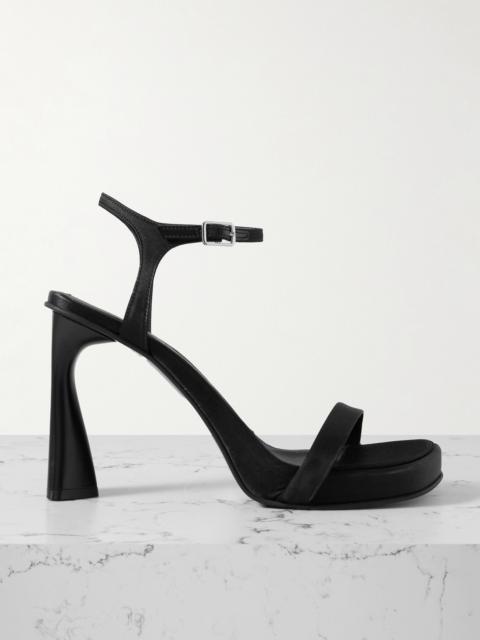 Satin Platform Sandals