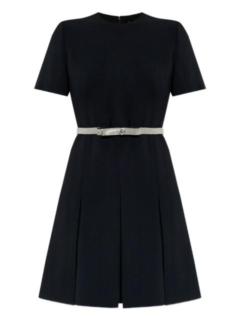 crystal-embellished belt dress