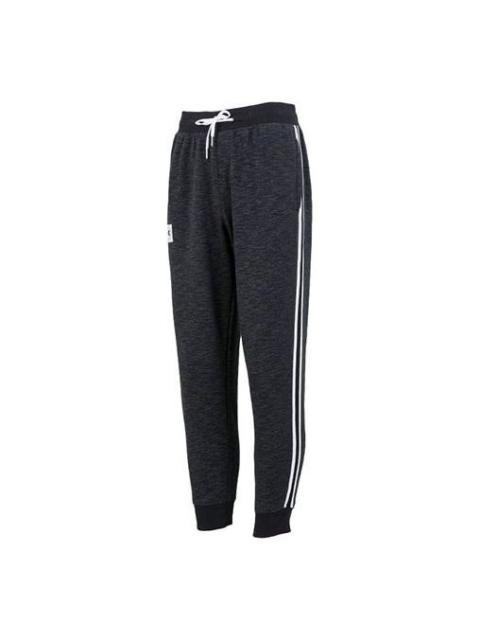 Under Armour Essential Fleece Heritage Joggers 'Black White' 1373817-001
