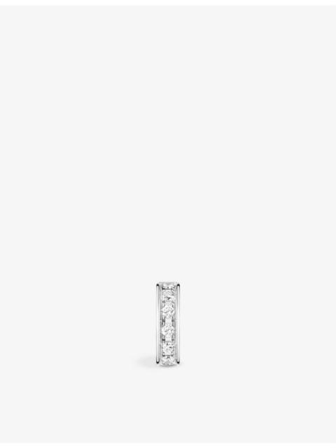 Quatre Radiant Edition 18ct white-gold and 0.14ct round diamond single clip-on earring