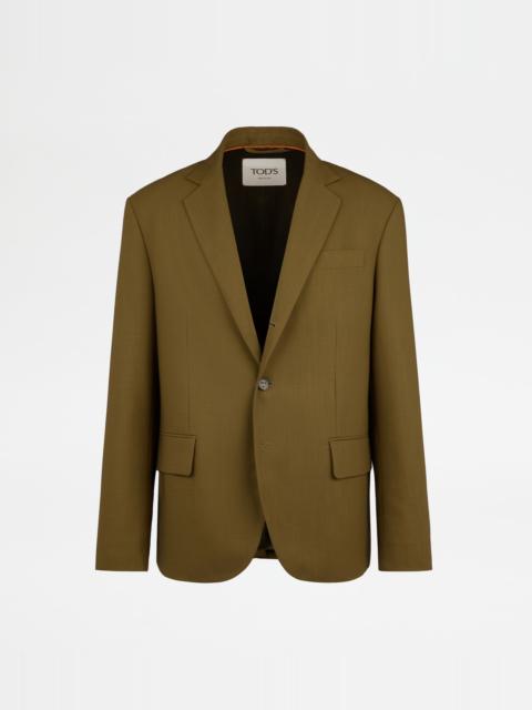BLAZER IN WOOL - BROWN
