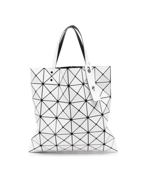 Lucent geometric-pattern tote bag