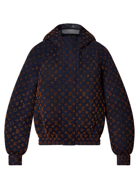 Gradient Monogram Mesh Blouson