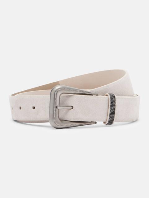 Monili suede belt