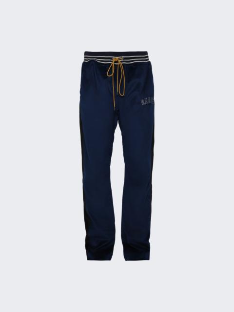 Velour Track Pant Navy And Black