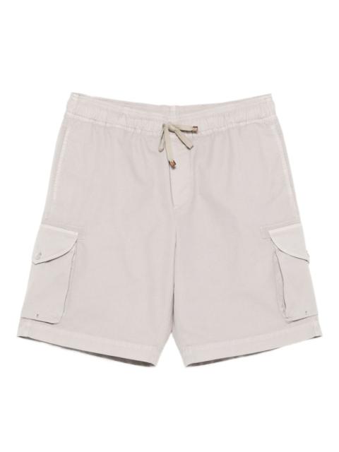 drawstring-fastening cargo shorts