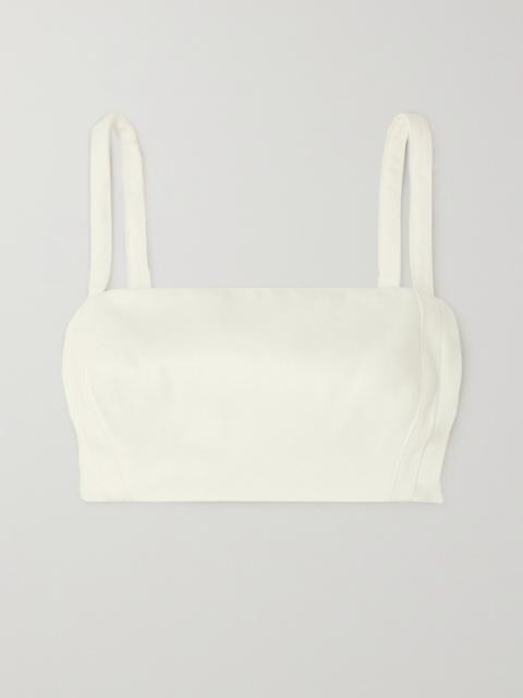 Fabiola Cropped Denim Top