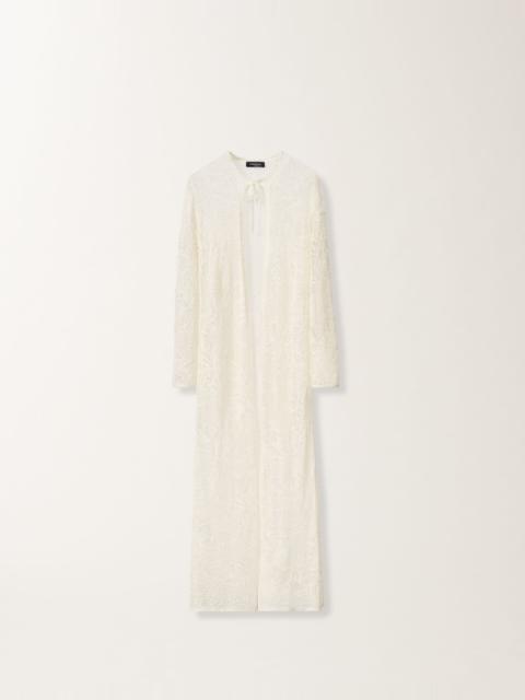 Long cardigan in micro sequins