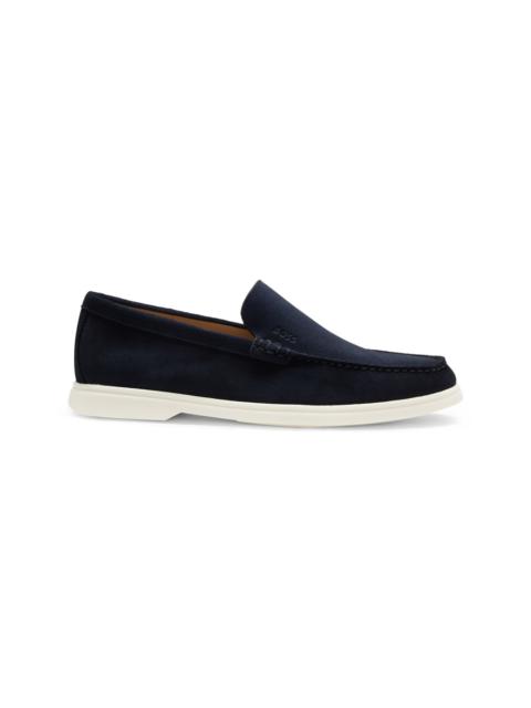 SUEDE LOAFERS WITH CONTRAST OUTSOLE