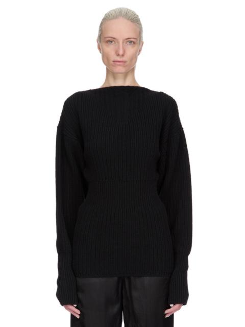 ribbed wool jumper