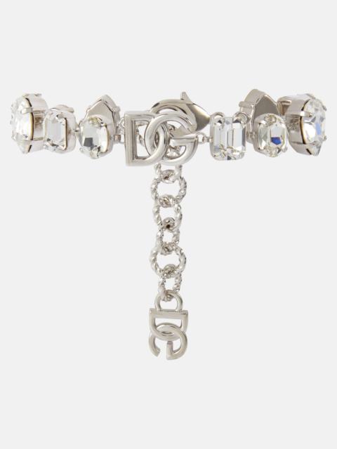 DG crystal-embellished bracelet