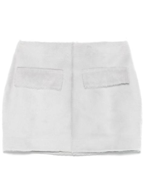 Shearling Mini Skirt