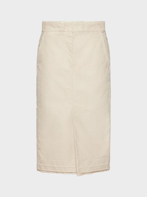Chino midi skirt