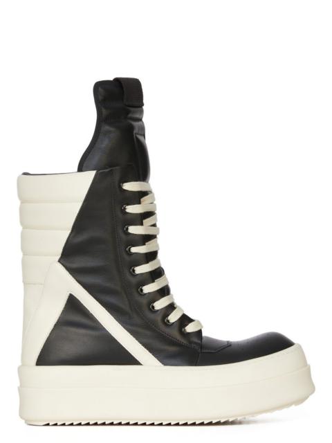 Rick Owens Leather Geobasket Sneakers