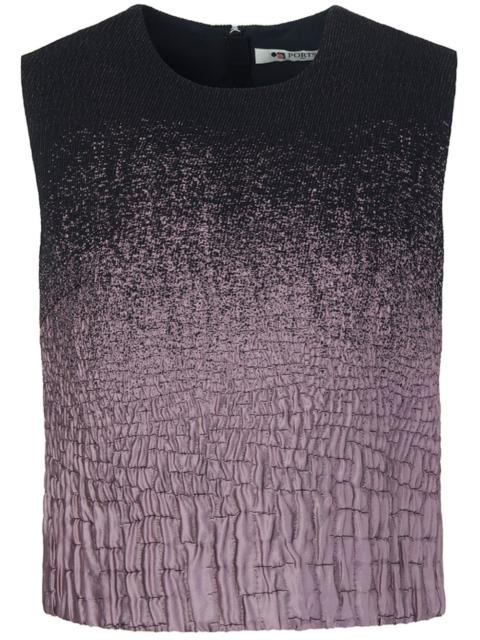 gradient-effect textured top