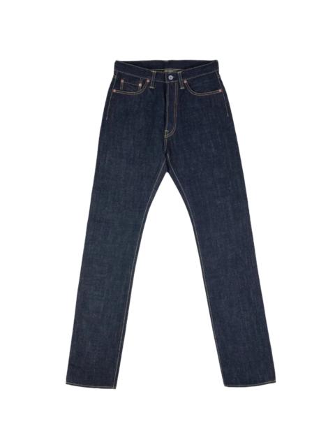 IH-888N 17oz Selvedge Denim Medium/High Rise Tapered Cut Jeans - Natural Indigo