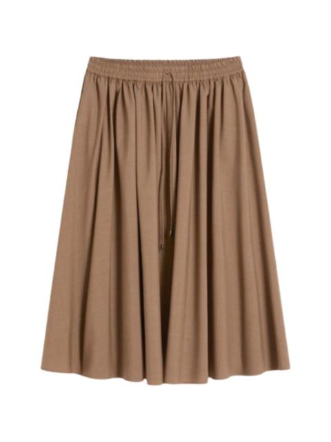 drawstring elasticated skirt