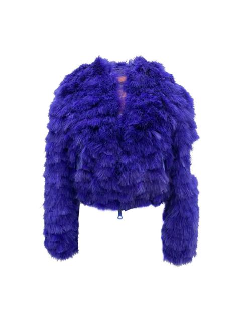 FEATHERS BOMBER JACKET WITH ZIP FASTENING