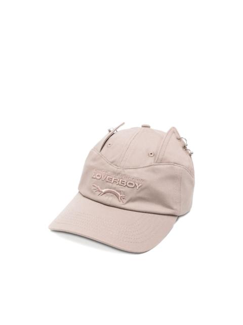 pierced-ears baseball cap