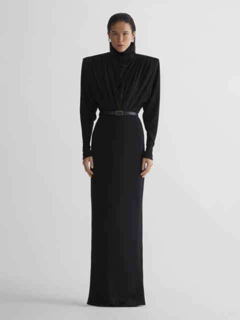 black column power dress