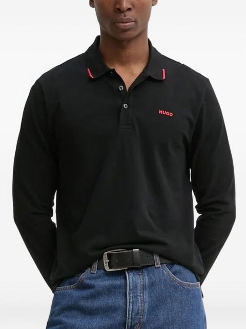 Derriko long-sleeve polo shirt