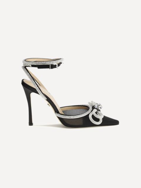 Double bow satin Pumps