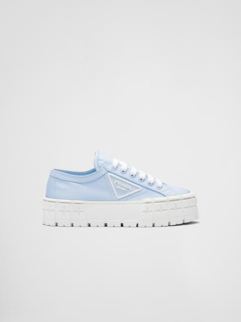 Double Wheel nylon gabardine sneakers