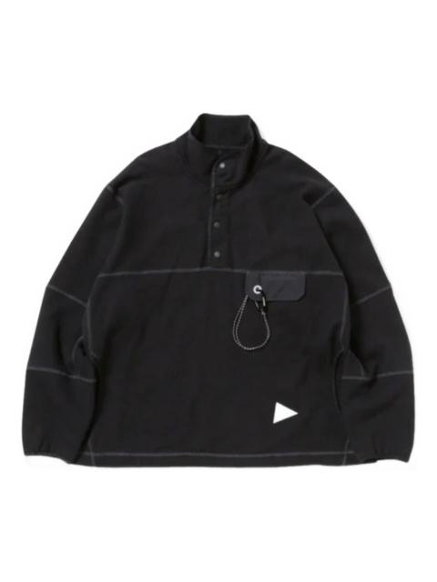 buttoned chest-pocket sweater